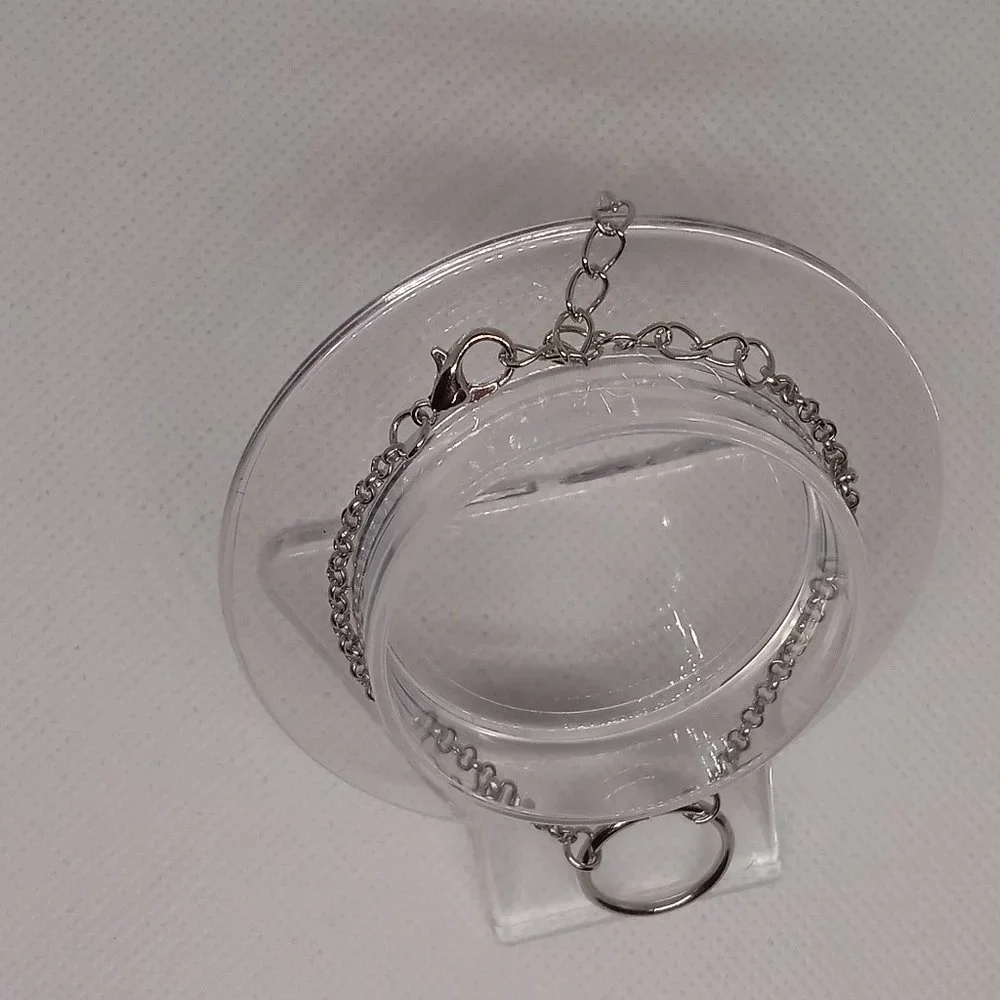 Stainless Steel Bracelet with Open Ring Pendant Jewelry #5 - Picture 8 of 8